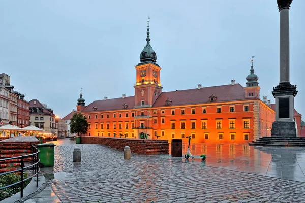 Schlossplatz Warschau Polen — Stockfoto