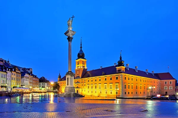 Castle Square Varsó Lengyelország — Stock Fotó