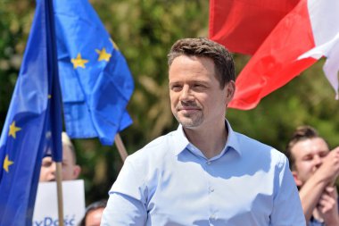 Başkanlık seçimi 2020. Rafal Trzaskowski Opole 'da - 13 Haziran 2020, Opole, Polonya