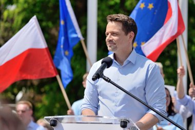 Başkanlık seçimi 2020. Rafal Trzaskowski Opole 'da - 13 Haziran 2020, Opole, Polonya