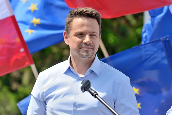 stock image Presidential election 2020. Rafal Trzaskowski in Opole - 13 June 2020, Opole, Poland