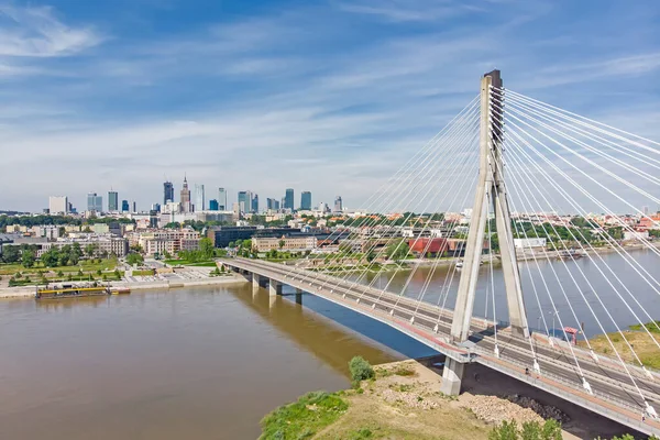 Warszawa Polen Över Staden — Stockfoto