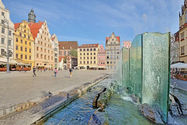 Alter Markt Breslau Polen — Stockfoto