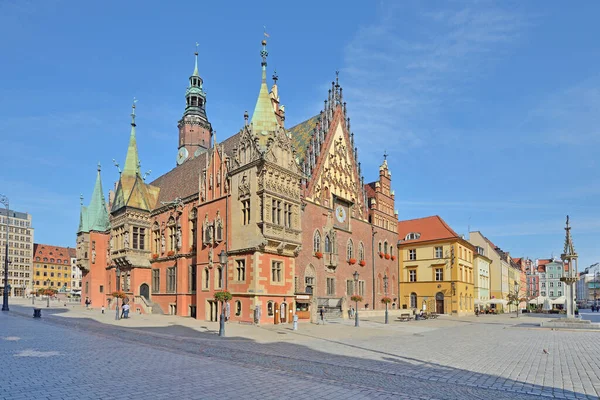 波兰弗罗茨拉夫的老市场 — 图库照片