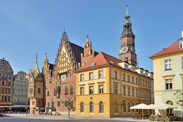 Mercato Vecchio Breslavia Polonia — Foto Stock