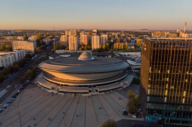 Spodek Spor ve Eğlence Salonu. Katowice, Polonya.