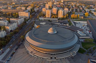 Spodek Spor ve Eğlence Salonu. Katowice, Polonya.