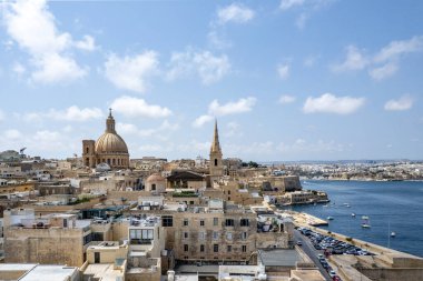 Valletta, Malta - Carmel Dağı 'nın Leydisi Bazilikası' nın Kubbesi.