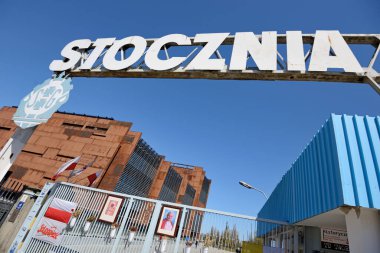 Gdansk Tersanesi Kapısı, Gdansk, Polonya