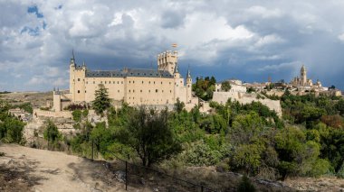 İspanya, Segovia 'daki Alcazar kalesi
