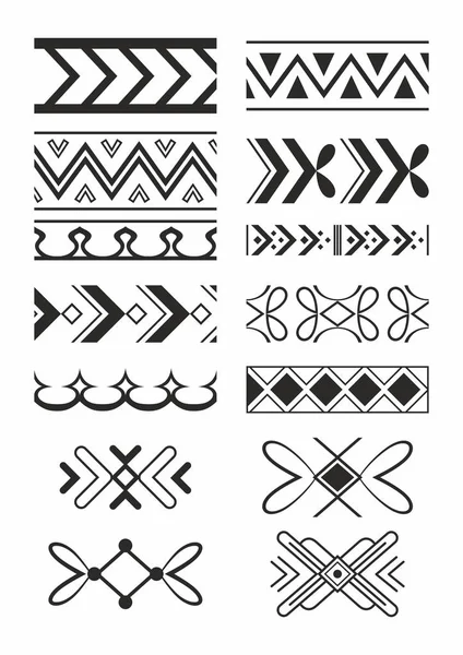 Pattern Peoples Western Siberia Vector Ornament Dolgans — Stock Vector