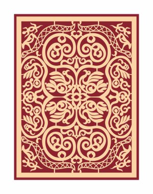 Süs vektör Uzak Doğu halklarının