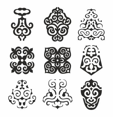 Süs vektör Uzak Doğu halklarının