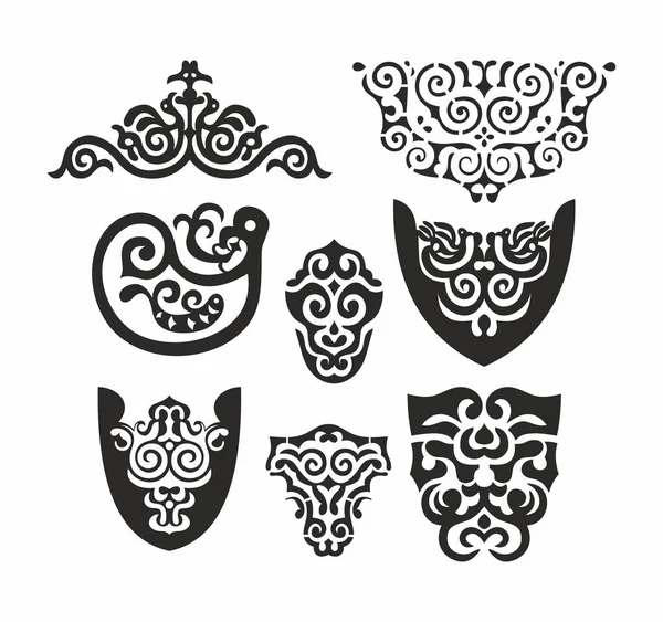 Ornament Peoples Far East Vector — Stock Vector