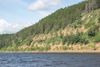 Elabuga şehir, Kama nehrinden Şeytan'ın yerleşim, iskeleye görünümü