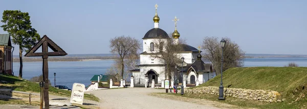 Inselstadt Swjaschsk Kirche Konstantin Und Helena Panorama — Stockfoto