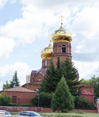 Naberezhnye Chelny Republic of Tataristan 'daki yükseliş katedrali. Borovets Kilisesi.
