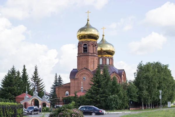 鞑靼斯坦共和国纳贝列热涅市的提升大教堂 Borovets教堂 — 图库照片
