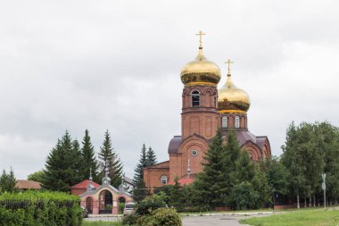 Naberezhnye Chelny Republic of Tataristan 'daki yükseliş katedrali. Borovets Kilisesi.