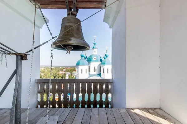 Szputnyik Katedrális Harangtornya Yelabugában Tatár Köztársaságban Szepesi Székesegyház — Stock Fotó