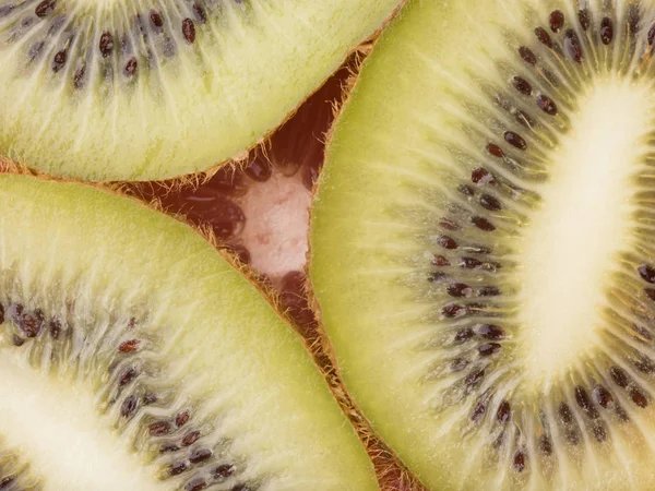 Pomelo Rodajas Rojas Kiwi Fresco Con Semillas Como Fondo Concepto — Foto de Stock