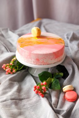 Güzel pasta. kek ve kurabiye. Top kek, kek ve diğer tatlı tatlılar tatlı tatil büfe