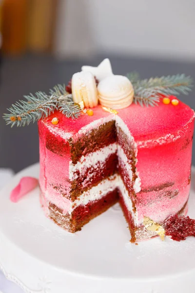 Güzel pasta. kek ve kurabiye. Top kek, kek ve diğer tatlı tatlılar tatlı tatil büfe