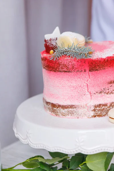 Güzel pasta. kek ve kurabiye. Top kek, kek ve diğer tatlı tatlılar tatlı tatil büfe