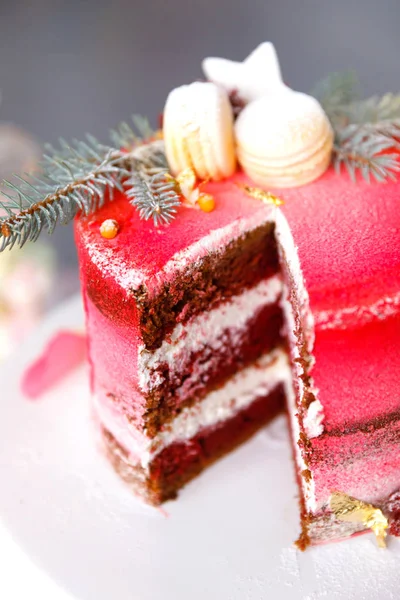 Güzel pasta. kek ve kurabiye. Top kek, kek ve diğer tatlı tatlılar tatlı tatil büfe