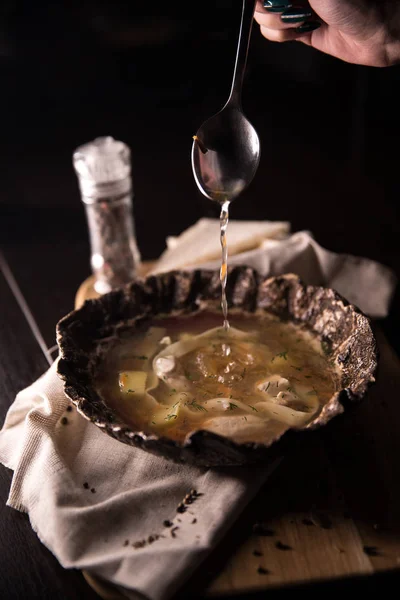 Chicken Soup with handmade noodles. — Stock Image Chicken Soup Handmade Noodles Royalty Free Stock Images