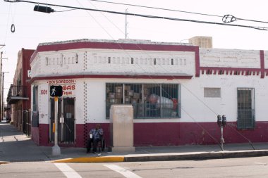 El Paso, Teksas ABD-6 Ekim 2020: El Paso 'nun Boş Sokağı, Dükkanlar ve İşletmeler Covid 19 nedeniyle kapanırken veya kapanırken