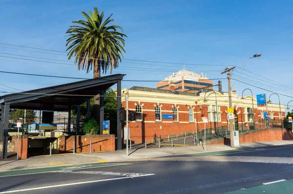 考尔菲尔德 澳大利亚 2018年2月17日 考尔菲尔德火车站建于1879年 这是一个墨尔本地铁城市火车站上的 Pakenham 弗兰克斯顿和 Cranbourne — 图库照片