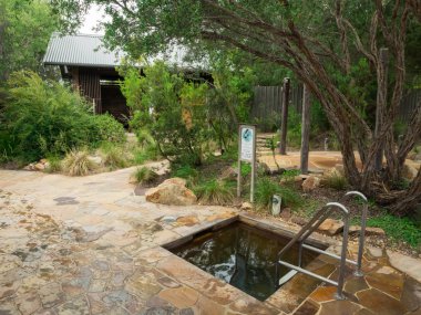 Fingal, Avustralya - 27 Kasım 2016: Yarımadası kaplıcalar spa resort, Fingal Mornington Yarımadası üzerinde olduğunu. Victoria ilk Doğal kaplıcalar bunlar.