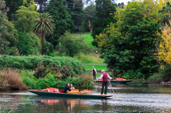 Melbourne Australia Mai 2018 Gondel Und Touristen Auf Dem Ziersee — Stockfoto