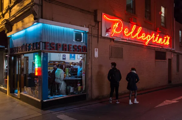 Melbourne Australie Juillet 2015 Pellegrini Est Bar Expresso Café Emblématique — Photo