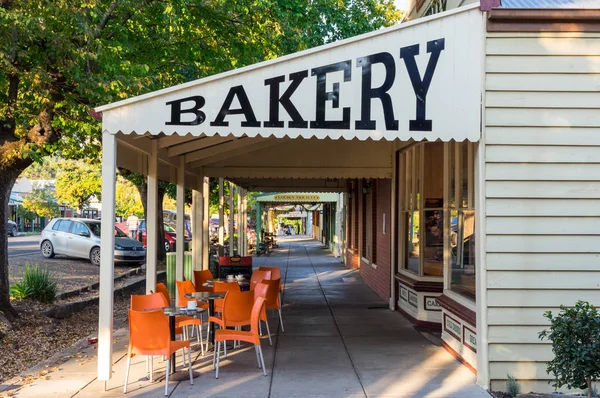 Yackandandah Austrália Abril 2018 Beechworth Bakery Icônico Cenário Rural Esta — Fotografia de Stock