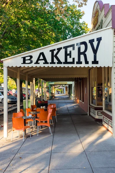 Yackandandah Austrália Abril 2018 Beechworth Bakery Icônico Cenário Rural Esta — Fotografia de Stock