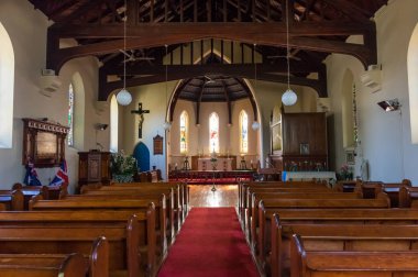 Beechworth, Avustralya - 30 Nisan 2018: Beechworth Mesih'in kilise Anglikan Kilisesi 1858 yılında inşa edilmiştir ve hala kullanımda.