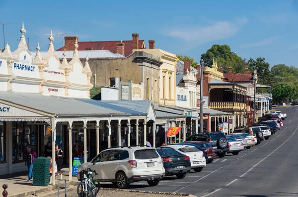 Beechworth Australia Aprile 2018 Veduta Lungo Ford Street Principale Strada — Foto Stock