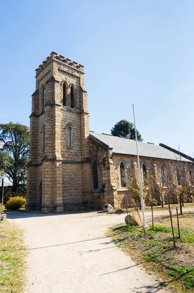 Christ Church Anglican church in Beechworth was constructed in 1858.