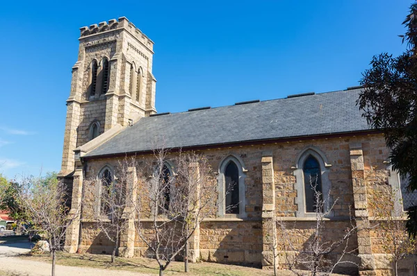 Iglesia Cristo Iglesia Anglicana Beechworth Fue Construido 1858 — Foto de Stock