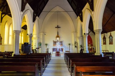 Beechworth, Avustralya - 30 Nisan 2018: 1875 yılında St Josephs Katolik Kilisesi kilise Caddesi üzerinde kurulmuştur.