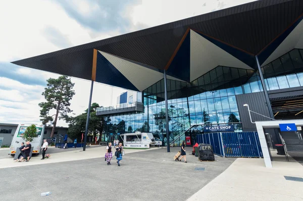 Geelong, Avustralya - 14 Ekim 2018: Gmhba stadyum veya Kardinia Park ev Geelong kediler Afl club yapmaktadır. 2018 yılına kadar yetenekli Stadyumu biliniyordu.