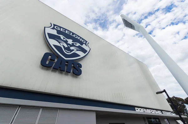 Geelong, Avustralya - 14 Ekim 2018: Gmhba stadyum veya Kardinia Park ev Geelong kediler Afl club yapmaktadır. 2018 yılına kadar yetenekli Stadyumu biliniyordu.