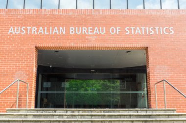 Geelong, Avustralya - 14 Ekim 2018: Avustralya İstatistik Bürosu bağımsız istatistiksel Avustralya kuruluşudur. Geelong şubesi vardır.