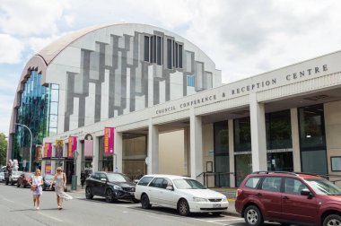 Geelong, Avustralya - 14 Ekim 2018: Geelong Sanat Galeri Archibald Yarışması portre barındırma bir bölgesel Sanat Galerisi olduğunu.