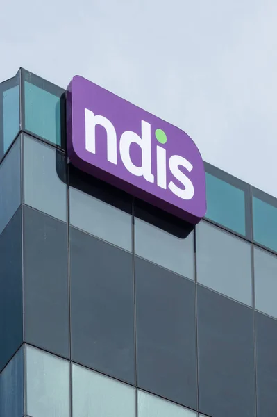 Geelong, Avustralya - 14 Ekim 2018: Ulusal engellilik sigorta düzeni, yönetme Ulusal engellilik sigorta acenteliği Geelong içinde genel merkezi.