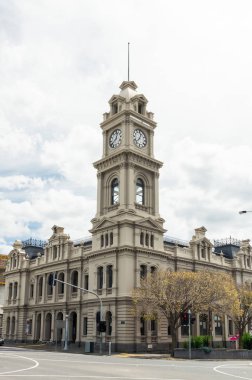 Geelong, Avustralya - 14 Ekim 2018: Eski Gelong Postane 1891 yılında inşa edilmiştir ve ana Geelong Postane 1994'e kadar yapıldı..