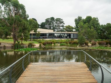 Melbourne, Avustralya - 19 Şubat 2017: Monash sanat Galerisi Wheelers Hill fotoğrafçılık alanında uzmanlaşmış bir kamusal sanat galerisi var. Monash Belediye Meclisi tarafından sahip olunan.