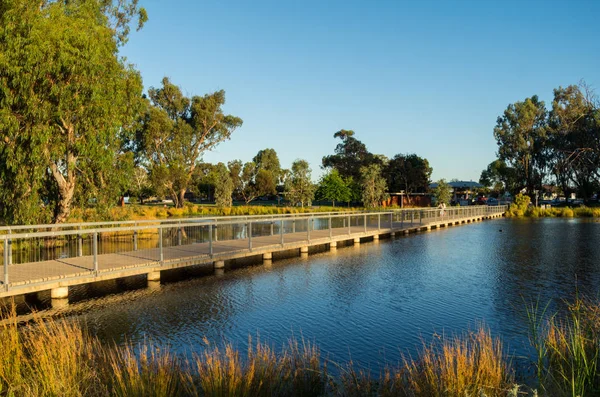 Shepparton Australia Januar 2017 Promenade Rand Des Victoria Park Sees — Stockfoto